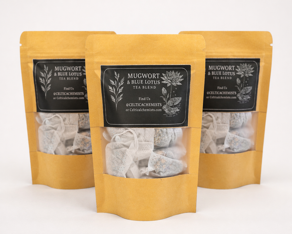 Mugwort & Blue Lotus Teabags | Herbal Ritual Infusion x20