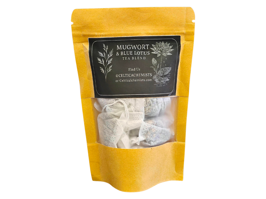 Mugwort & Blue Lotus Teabags | Herbal Ritual Infusion x20