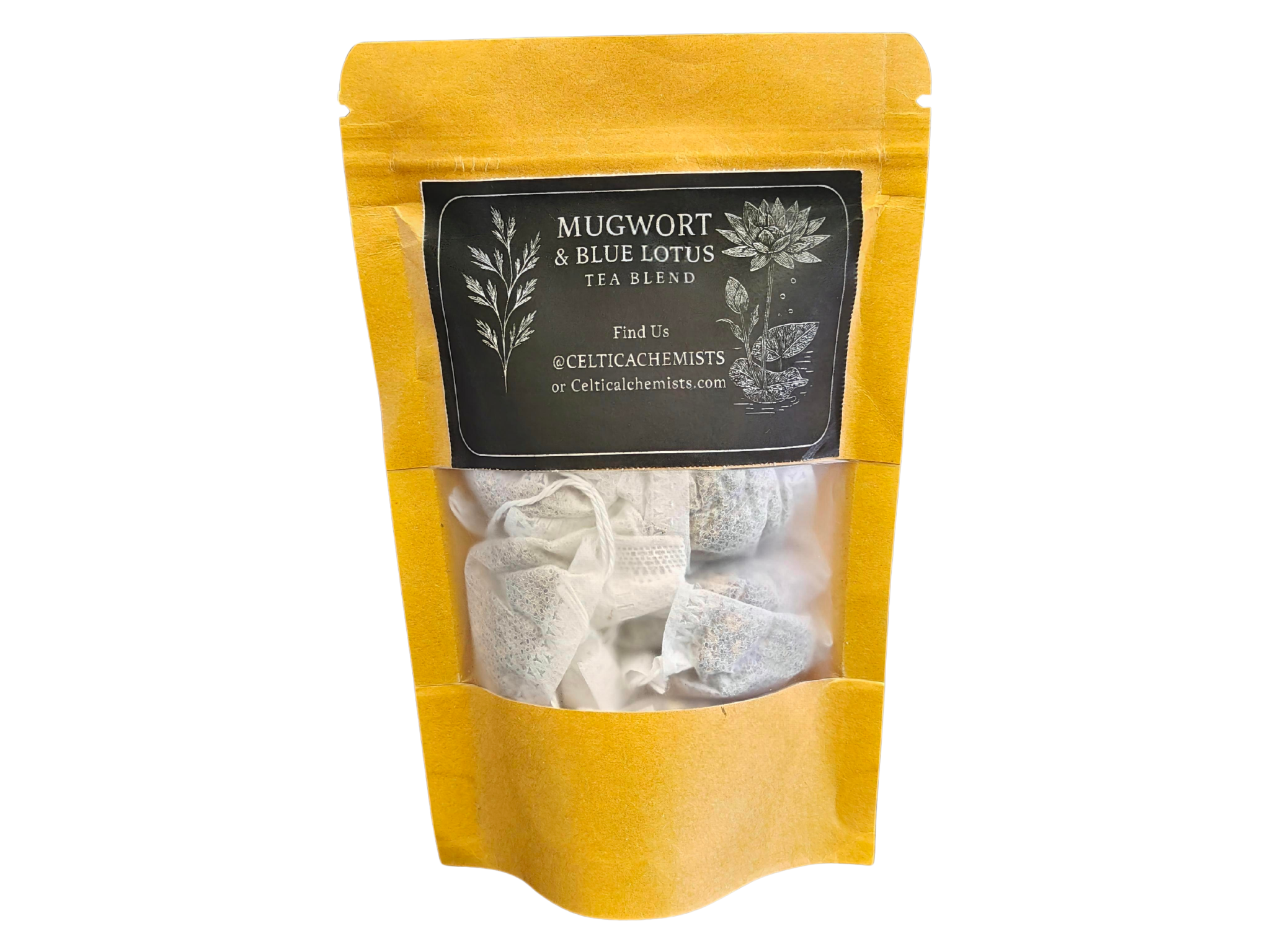 Mugwort & Blue Lotus Teabags | Herbal Ritual Infusion x10